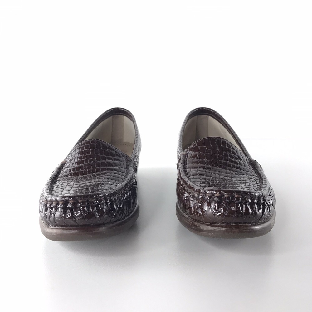 SAS Women's 6 1/2 S Tripad Simplify Moccasin Loafer Slip On Shoe Brown Croc‎ - Picture 2 of 12